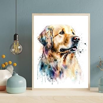 Amazon.co.jp: PET75ゴールデンレトリバー 犬アート インテリア